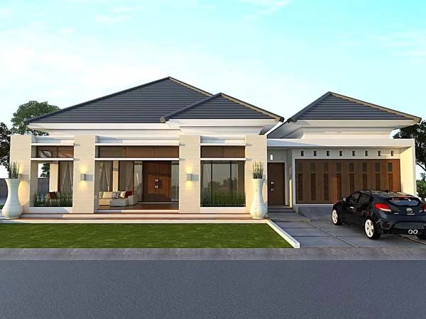 Model Rumah Mewah 1 Lantai