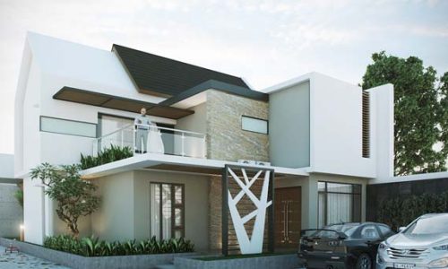 desain rumah tampak depan mewah