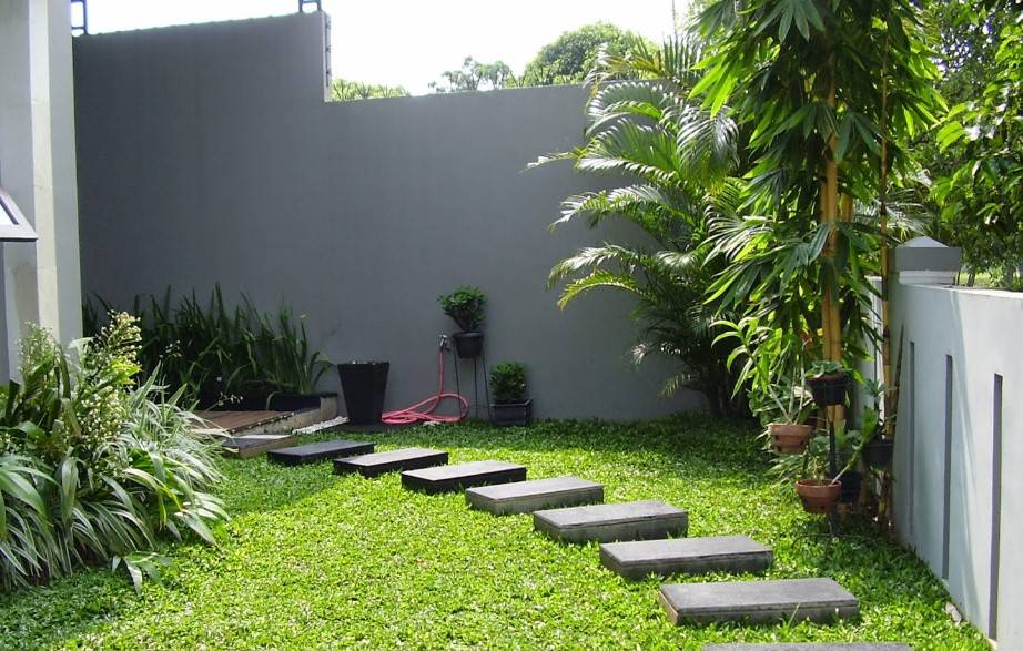 taman di depan rumah minimalis