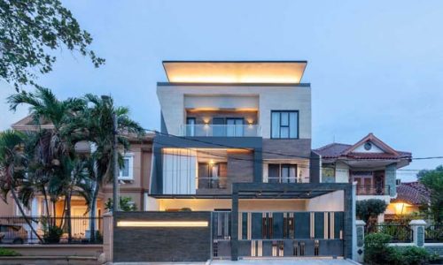 Rumah Tingkat 3 Lantai Modern