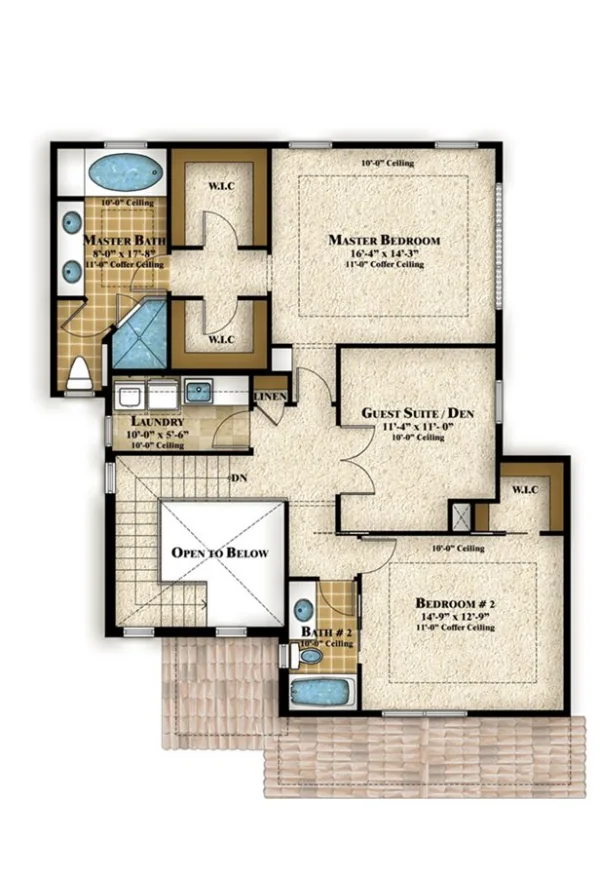 Denah Villa 2 Lantai