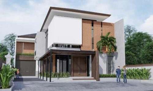 desain rumah industrial tropis