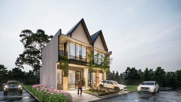 desain rumah modern 10x10