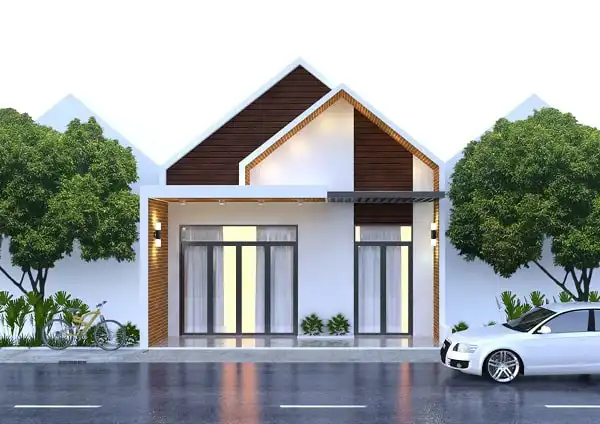 Rumah Minimalis Ukuran 6x8 Tampak Depan