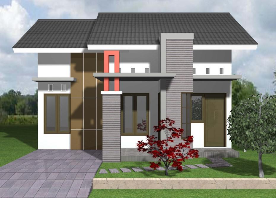 desain rumah type 21 minimalis modern