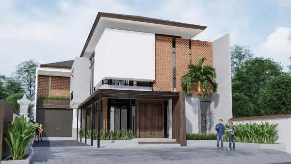 Desain Rumah Industrial Tropis