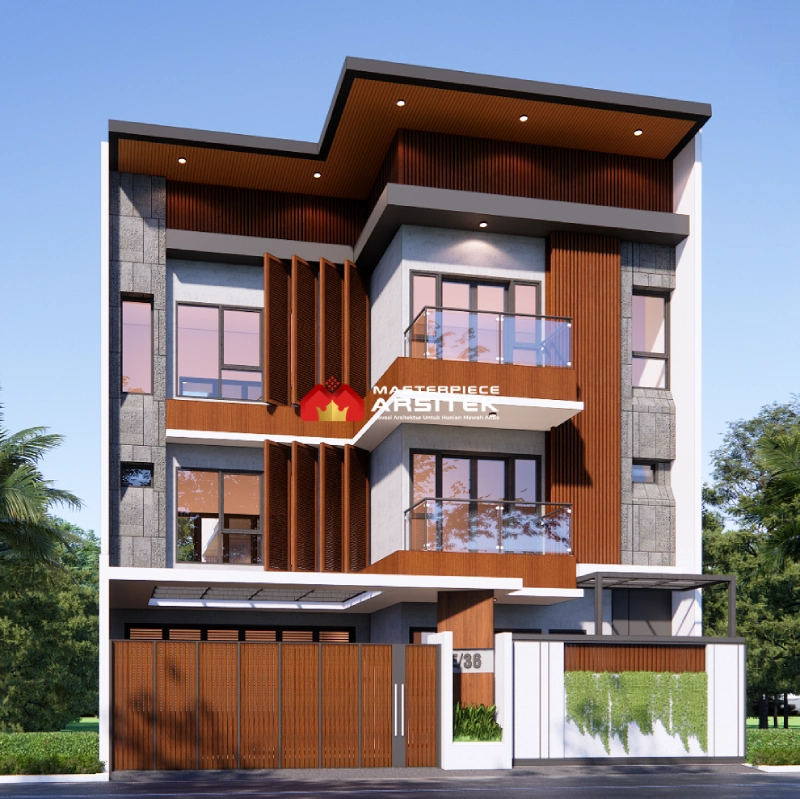 Rumah Mewah Gaya Industrial Chic