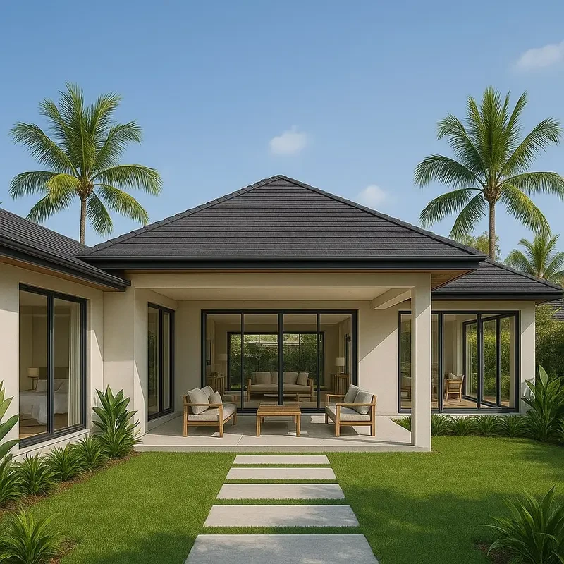 gaya arsitektur tropis modern