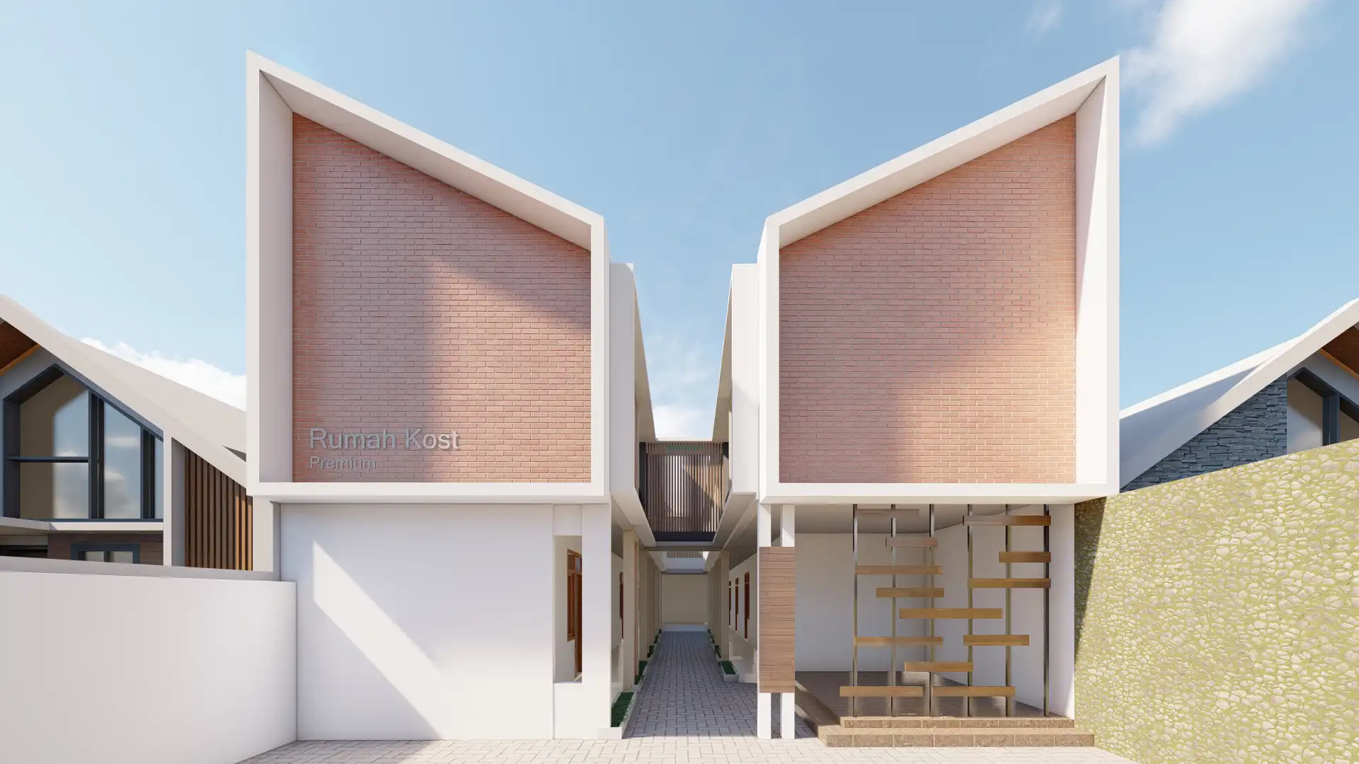 inspirasi kost 2 lantai