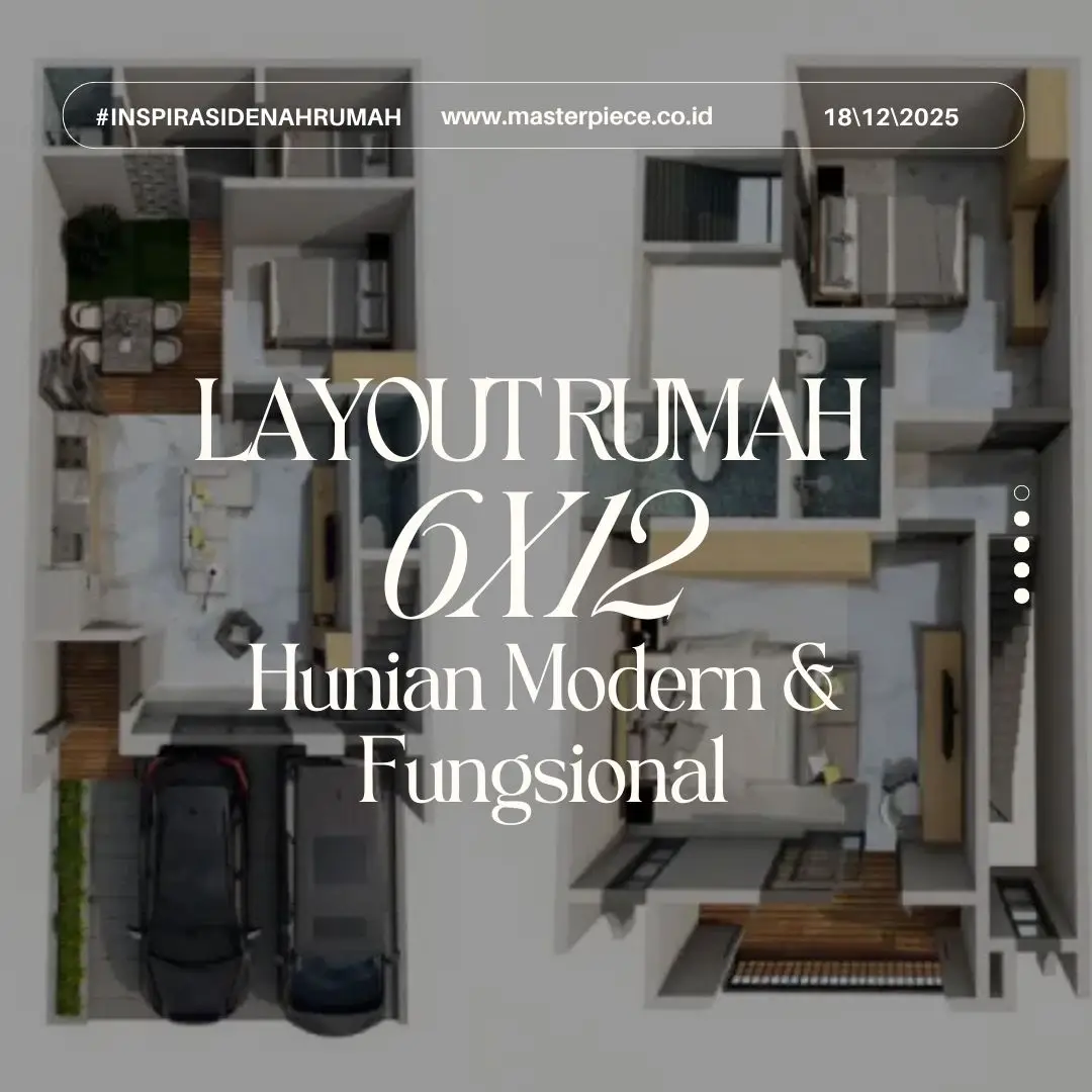 Layout Rumah 6x12 Hunian Modern & Fungsional
