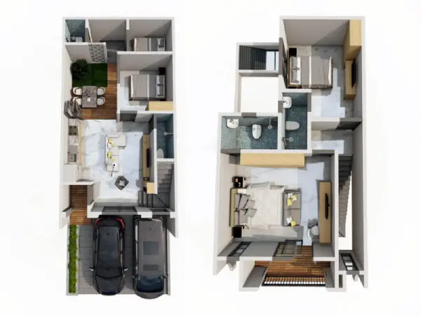 Layout Rumah 6x12 dengan Matang